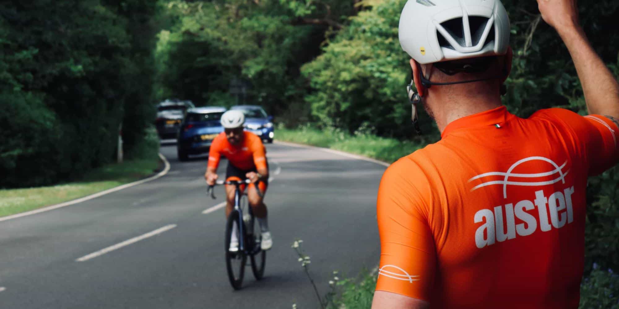 Three Auster riders in a cold Richmond Park at sunrise
